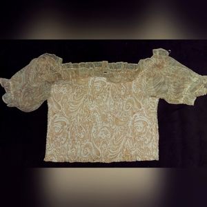 Off the shoulder crop Top